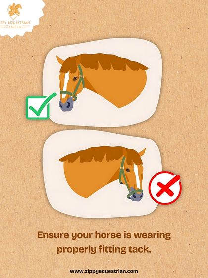 Properly fitting tack is a matter of safety and comfort. Before any vet visit, we ensure the horse's halter or bridle is correctly adjusted, which provides better control and prevents accidents.