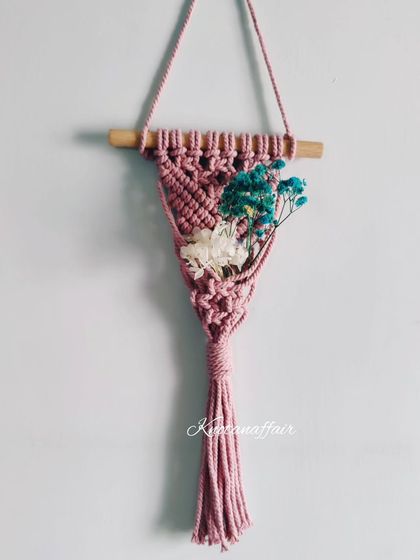 Deepika - Custom Macrame Home Decor Beautifully Functional: Plant Hangers & Wall Pockets photo 9