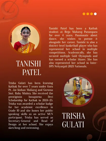 Introducing more of our talented students who performed at Tarkash II. Each student brings their unique personality and dedication to the stage.