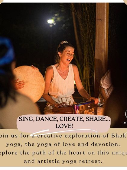 Join us for a creative exploration of Bhakti yoga, the yoga of love and devotion. This retreat is a space to sing, dance, create, and share from the heart.