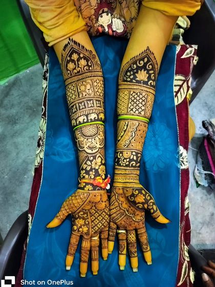 A beautiful and intricate design with a mix of floral, elephant, and geometric patterns, showing the versatility of my work.