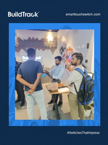 Our team in Jodhpur, demonstrating our smart home solutions to interested architects and homeowners at the IIA expo.