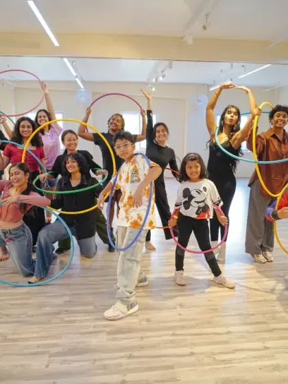 Hula hoops and happy faces. Another fun activity from our launch weekend celebrations.