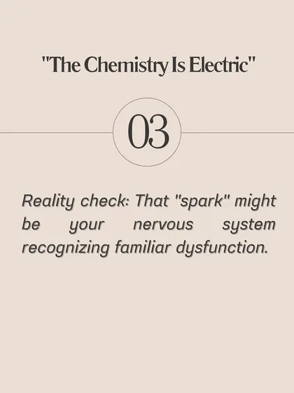 **Some of the biggest dating red flags actually feel like green flags at first.** That "electric chemistry" might be your nervous system recognizing familiar dysfunction, not a soulmate connection. This guide breaks down common traps, like mistaking intensity for intimacy or codependency for connection. Understanding these patterns is the first step to stop attracting what's familiar and start attracting what's healthy.