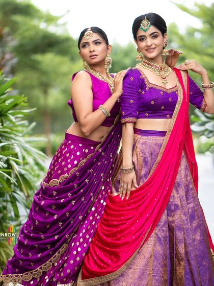 Bhargavi and Poorvika - Ethnic & Fusion Wear Rental Pre-draped & Half Sarees photo 25
