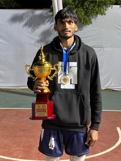 Congrats to Brijesh for securing 2nd place in the All India Inter University basketball tournament. A great achievement on a big stage.