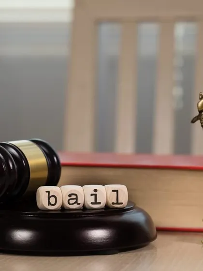 A visual representation of bail law, explaining that bail allows an accused individual to remain free until their case is completed.