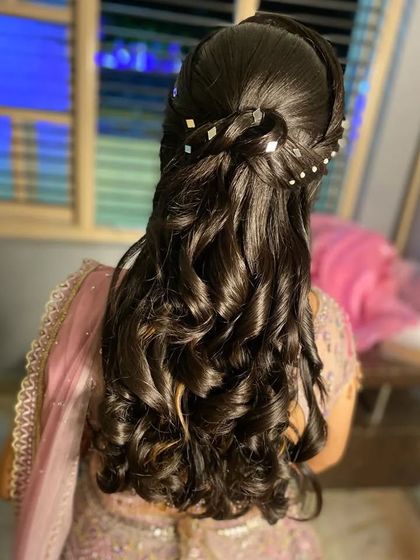 Laxmi Ramkrishna - Special Occasion Hairstyling Flowing Curls & Half-Up Styles photo 49