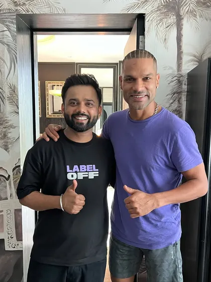 A sharp, clean haircut for the one and only Shikhar Dhawan. Always a pleasure working with this cricket star.