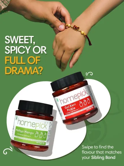 Sweet, spicy, or full of drama? Find the flavour that perfectly matches your sibling bond this Raksha Bandhan. Swipe to explore our special pairings.
