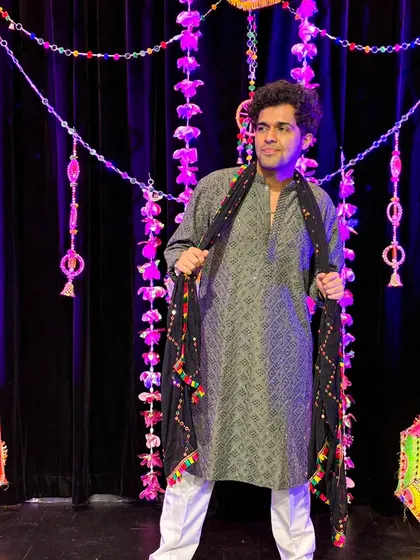 Another pose from our Navratri shoot. The energy and colors of this festival are just unmatched, and I love bringing that into my Garba classes.