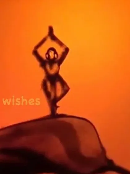 My sand art for International Yoga Day. It depicts a figure in a yoga pose, representing the connection between the soul and the soil, a core principle of both yoga and my eco-art.