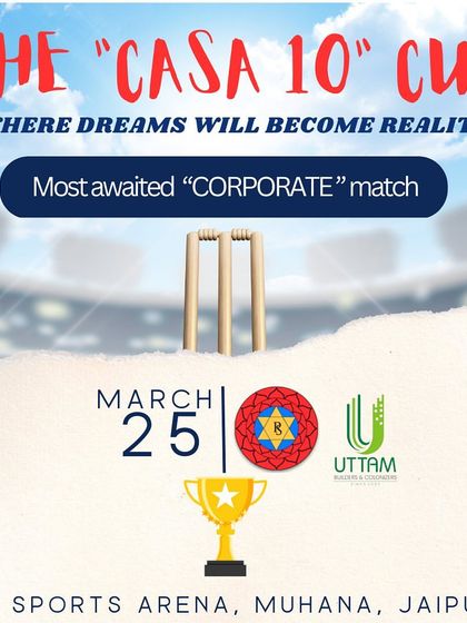 Another promotional poster for the corporate match series. We help build the hype and ensure your event gets the attention it deserves.