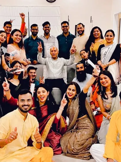 Our amazing team celebrating together. This photo captures the joy, camaraderie, and positive energy that we share and bring to every class and event.