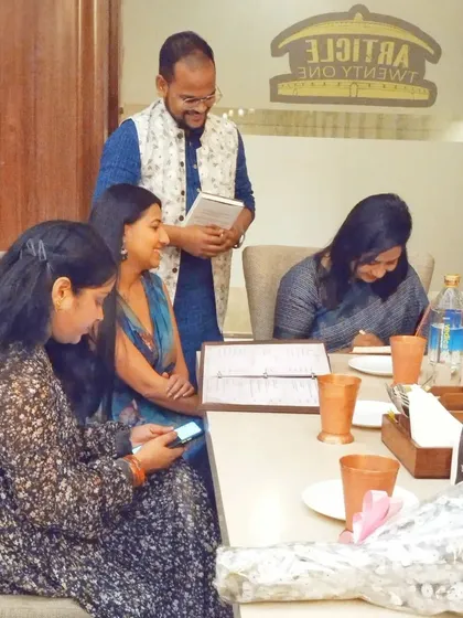 Strategy sessions are where ideas become actionable plans. Here, I am working with a team to outline growth pathways, a core part of my service that goes beyond standard legal advice to ensure your media house is built to last.