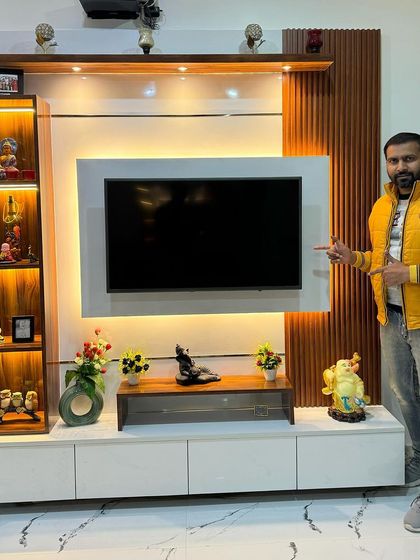 Vipin Rajput - Decorative Wall & Ceiling Design TV & Media Unit Designs photo 26