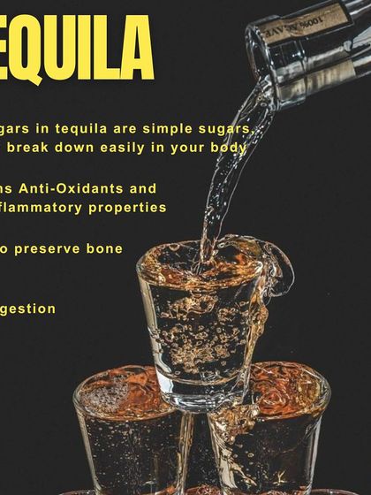 Looking for a low-calorie drink for the weekend? Tequila can be a good option as its simple sugars break down easily. This graphic explains some of its surprising benefits.