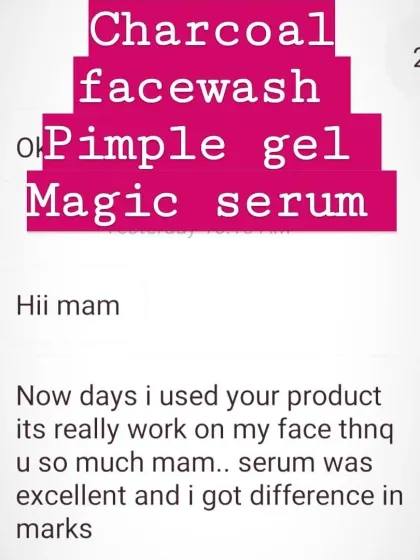 "Serum was excellent and I got difference in marks." This is exactly what my Magic Serum is designed to do. So happy it's working.