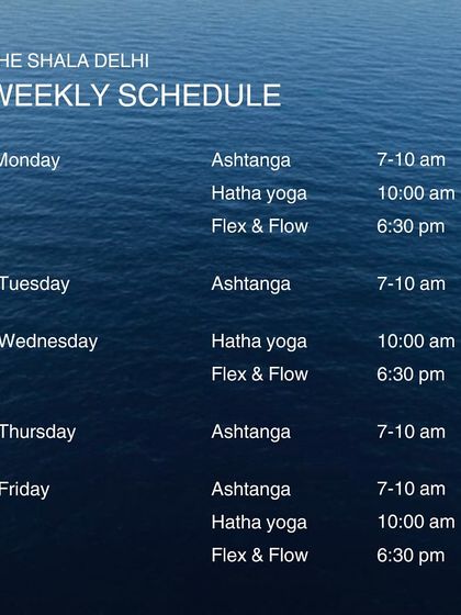 We have something for everyone. Here is our weekly schedule, with a mix of dynamic and gentle classes.