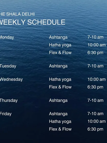 We have something for everyone. Here is our weekly schedule, with a mix of dynamic and gentle classes.