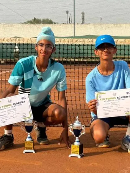 Gurrshan and his partner won the Boys U16 doubles title at an AITA Championship Series tournament in Gurgaon. Strong doubles play is a focus in my academy.