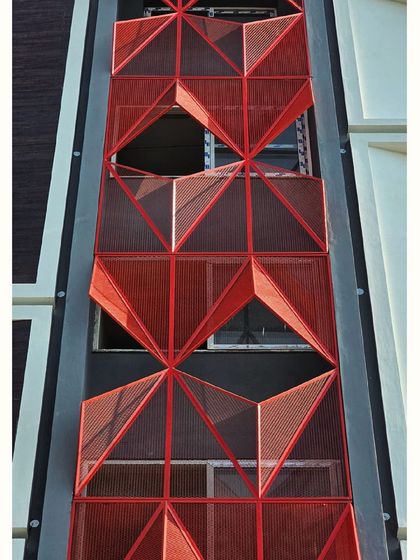 The operable panels of the facade allow residents to control light and privacy, demonstrating the fusion of aesthetics and functionality in our architectural design.