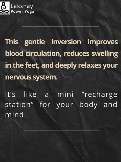 The benefits of Legs-Up-the-Wall pose (Viparita Karani) as a mini "recharge station" for your body and mind.