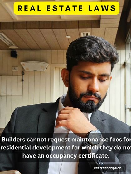 A builder cannot legally charge you maintenance fees for a property that does not have a valid Occupancy Certificate. I explain the legal precedents set by the NCDRC and Supreme Court that define this practice as a deficiency in service.