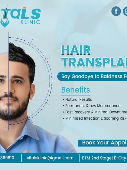 Vitals Klinic - Hair Restoration & Treatment FUE Hair Transplantation: A Permanent Solution photo 5