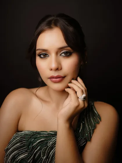 Serving glam for the win! This look is all about drama and elegance, perfect for a cocktail party or reception. We paired a sharp winged liner and a smokey eye with a flawless, dewy base to create this stunning, high-impact look.