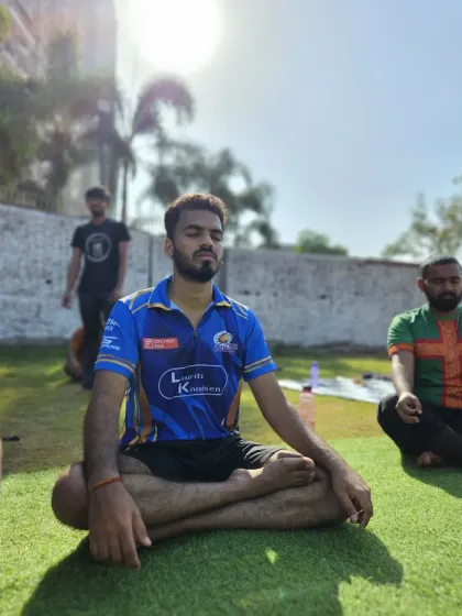 A moment of calm and focus. Meditation is an important part of our holistic approach to fitness.
