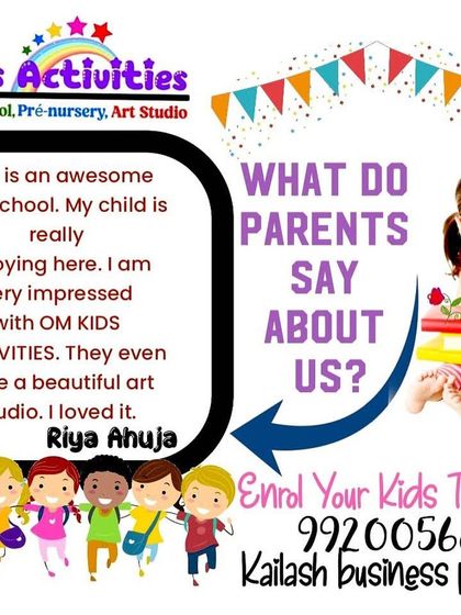 "This is an awesome playschool. My child is really enjoying here." We are so grateful for this parent's feedback. We work hard to make our playschool and art studio a place where children feel happy and engaged.