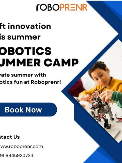 Gift innovation this summer. Elevate your child's vacation with robotics fun at our summer camp, where they can learn, build, and create.