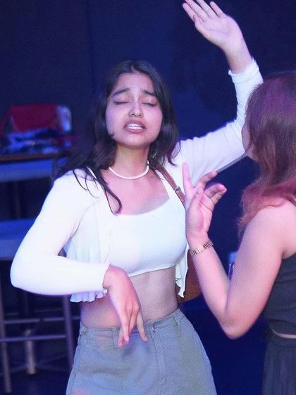 Feeling the beat at Toca's Models Night. The dance floor was full of energy.