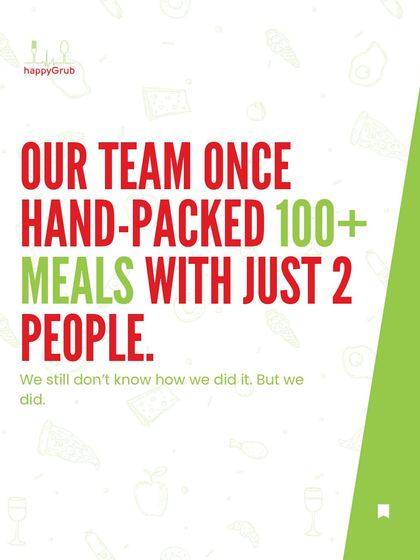 In our early days, our team once hand-packed over 100 meals with just two people. We still don't know how we did it, but that passion drives us to this day.