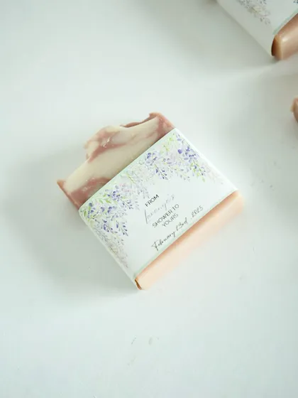 A single, beautifully wrapped soap, a perfect token of appreciation.