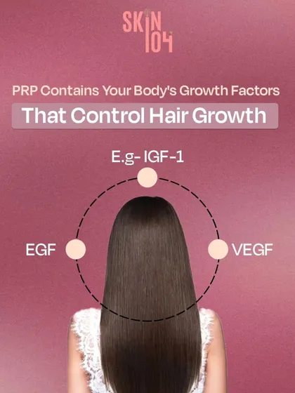 Your body has its own powerful tools for hair growth. Our PRP therapy concentrates natural growth factors like EGF, IGF-1, and VEGF from your own blood to effectively control and stimulate new hair growth.