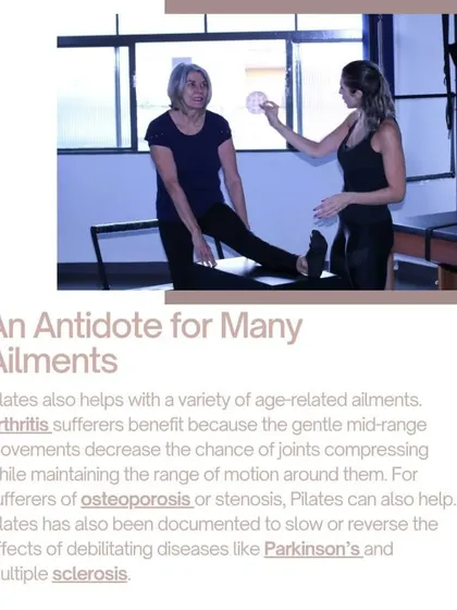 Pilates is an excellent tool for managing age-related ailments. Its gentle, mid-range movements are beneficial for those with arthritis, osteoporosis, or other conditions, as it improves motion without compressing the joints.