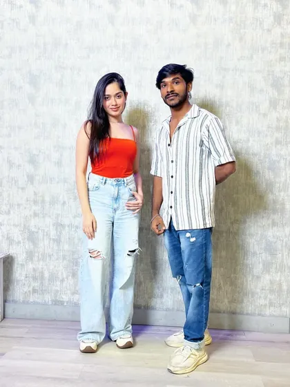 During a choreography session with the talented Jannat Zubair. I work with artists to create steps that suit their style and the song's character.