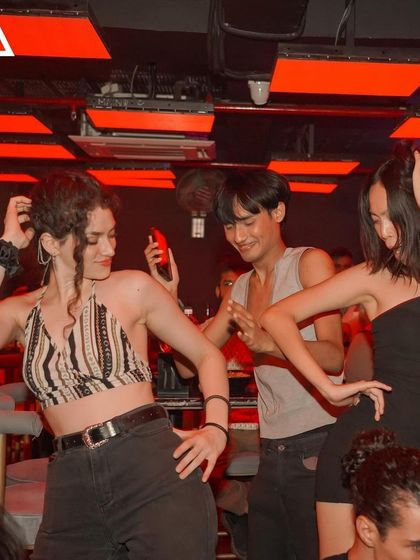 International crowd, universal language of dance. The vibe at Toca is always diverse and energetic.