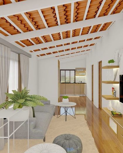 A combined view of the living and kitchen area in a compact home, demonstrating how good design can maximize space and functionality.
