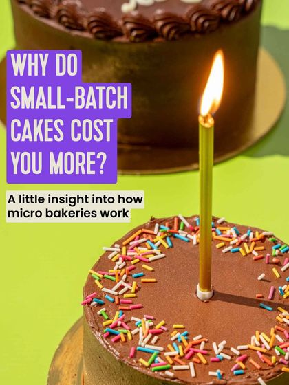 Why do small-batch cakes cost more? This is the start of a series giving you a little insight into how micro bakeries like mine work.