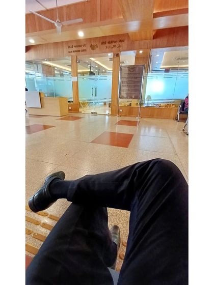 A moment of calm before the storm of a court hearing. Preparation and patience are as important as aggression.