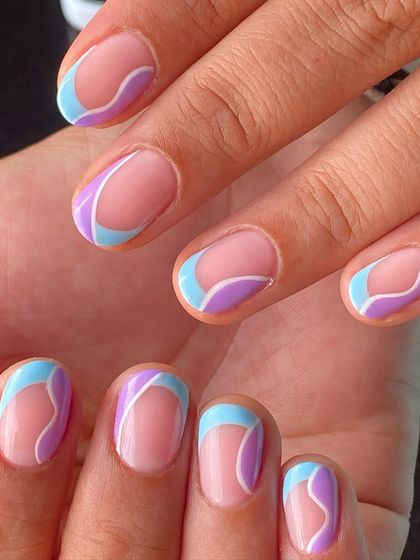 This abstract pastel design is perfect for spring or for anyone who loves soft, dreamy colors.