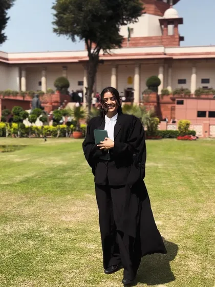 A moment of quiet confidence on the lawns of the Supreme Court. Practicing here is a privilege I earned through hard work, and I bring that dedication to every client's case.