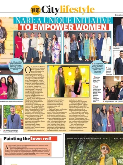 Another feature on our participation in the NARI event, a powerful initiative for women in the design industry.