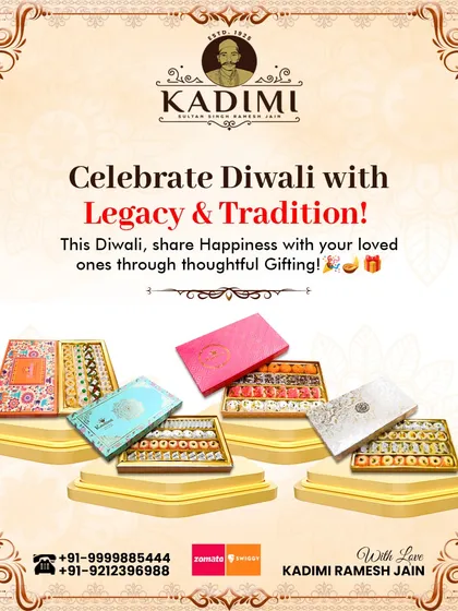 Festivals are for celebrating, and our special gift boxes make it easier. This Diwali, we offered a range of premium mithai boxes, perfect for gifting to family, friends, and colleagues to share the happiness.