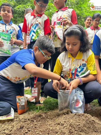 Students carefully prepare the soil, learning about the importance of a good foundation for planting seeds. Every step is a lesson in patience and care.
