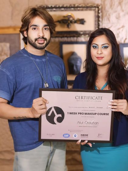 A graduate from our one-week pro course, ready to apply her new skills.