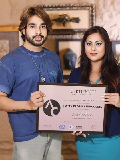 A graduate from our one-week pro course, ready to apply her new skills.